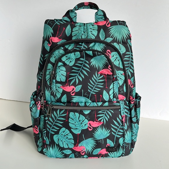 lug Handbags - Lug Hatchback Backpack 2 Flamingo Black